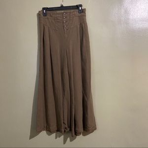 Anthropologie High Waisted Cropped Pants